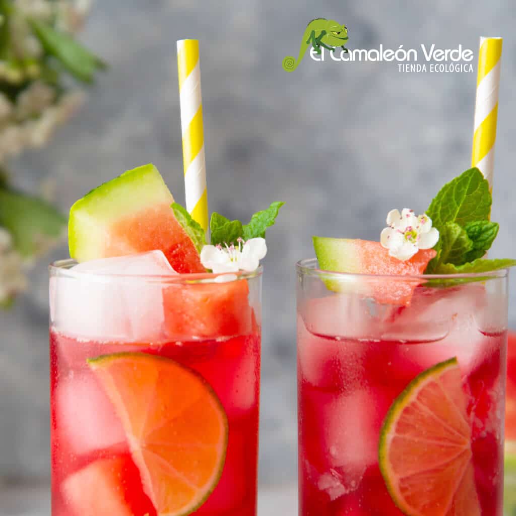 mojito de sandía con alcohol Mojito de sandía con las sandías de El Camaleón Verde